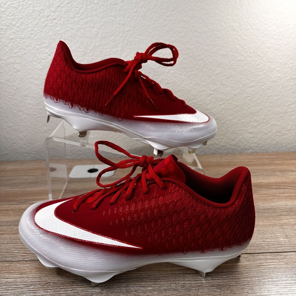 Nike Baseball Cleats Mens 7.5 Red Lunar Vapor Ultrafly Elite 2 AO7946-602